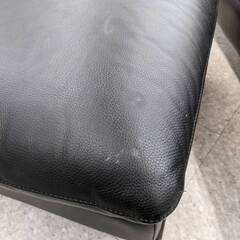 italsofa（イタルソファ）/革張3Pソファ/オットマン付の画像