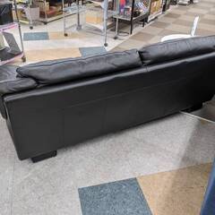 italsofa（イタルソファ）/革張3Pソファ/オットマン付の画像