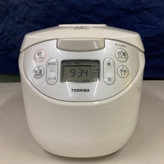 美品　東芝 炊飯器 5.5合 マイコン式 銅コート釜 ホワイト ...