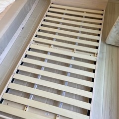 棚付き コンセント付き すのこ ベッドフレーム