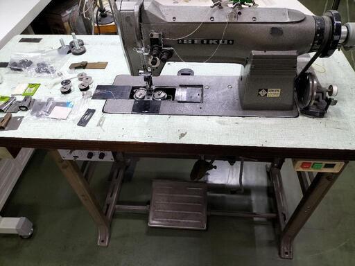 ２本針工業用ミシン、サーボモータ付、三相200V