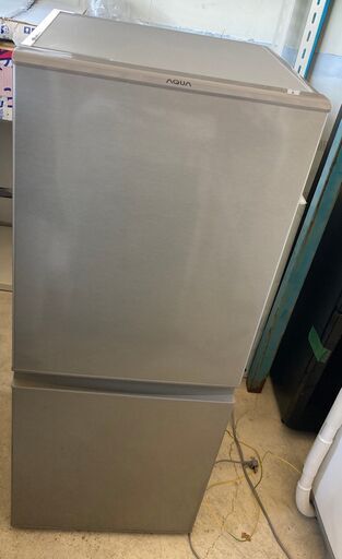 アクア 冷蔵庫 126L 2018年 2ドア and Smart 耐熱性能天板 ボトムフリーザ シルバー AQR-13G