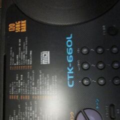(値下げ)casio カシオ　CTK-660L　光ナビゲーション　電子キーボード61鍵　の画像