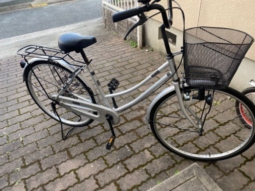 中古大人用自転車シルバー
