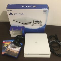 ホワイトps4（500GB）+コントローラーと2つのゲーム