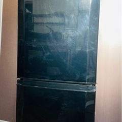 ★中古品　三菱  冷凍冷蔵庫 2017年製　ブラック