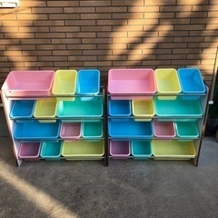 おもちゃ収納　可愛いパステルカラー