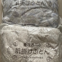 東京西川　肌掛け羽毛布団　2枚セット