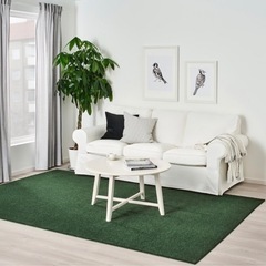 高品質 カーペット グリーン　IKEA