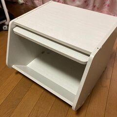 スタックボックス 扉付き 幅40×高さ30cm 1段 木製 積み...