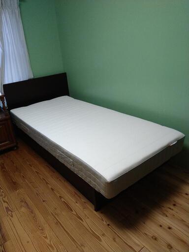 美品　イケア　IKEA　シングル　コイルマットレス　ハフスロー