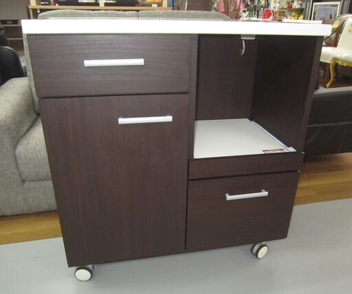 R246 NITORI キャスター付きキッチンカウンター 幅90cm 美品