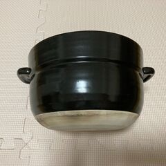 かもしか道具店 ごはんの鍋 3合 黒 【炊飯 土鍋】の画像