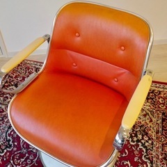 【再再値下げしました】70年代　アメリカ製　バーバーチェア　椅子　ヴィンテージ　アンティーク　家具　インテリア