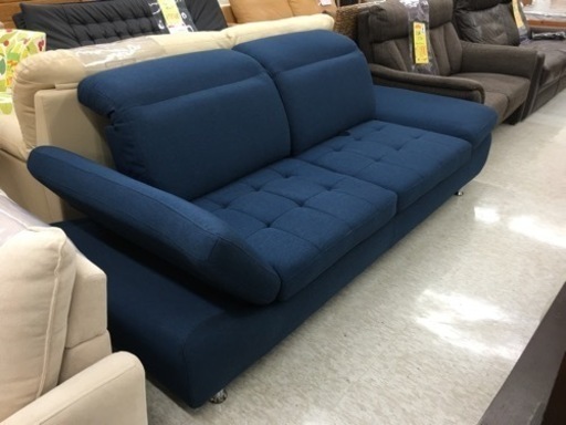 ソファーベッド　ファブリック　広ーい！