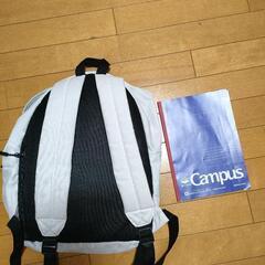 リュックサック　白　ホワイトの画像