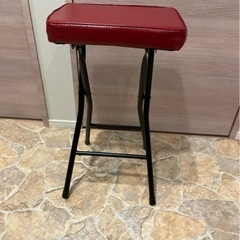 【受付終了】キッチンチェア　折りたたみ　ハイスツール　カウンターチェア