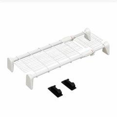 【引渡し先決定】アイリスオーヤマ  つっぱり棚 伸縮棚 超強力伸縮メッシュ棚 突っ張り棚の画像