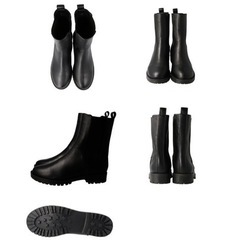 新品 サイドゴアブーツ LL 24.5〜25センチくらい ブラウン茶色の画像