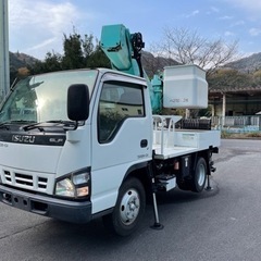 H19年いすゞエルフ10メートル高所作業車！距離60805km！の画像