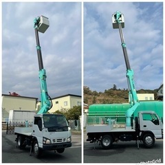 H19年いすゞエルフ10メートル高所作業車！距離60805km！の画像
