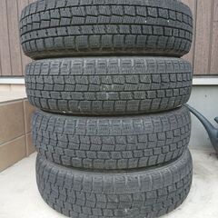 スタッドレスタイヤ ホイール付き 4本セット ダンロップ ウィンターマックス 155/65R14 三菱 純正ホイール (中古) ek、デイズルークス 等での画像