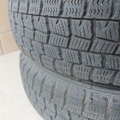 スタッドレスタイヤ ホイール付き 4本セット ダンロップ ウィンターマックス 155/65R14 三菱 純正ホイール (中古) ek、デイズルークス 等での画像