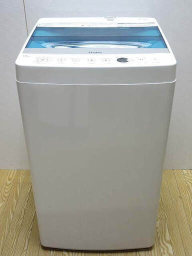 ss3135　ハイアール　洗濯機　5.5kg　JW-C55A　ホワイト×ブルー　Haier　全自動洗濯機　スパイラルパルセーター　しわケア脱水　お急ぎコース10分　風乾燥