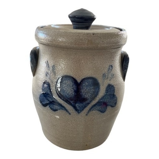ソビエト製の陶器 蓋付き 陶器ふた付ポットLサイズ ※取り寄せ商品※【1