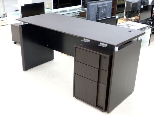 北海道/千歳市 ニトリ システムデスク キャネーラ140 ダークブラウン 幅140×奥行60×高さ72㎝ オフィスデスク パソコンデスク 学習机 事務机 近郊配送/店頭でのお受渡し大歓迎