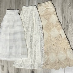 【未使用・中古】長めスカート 足首までの画像