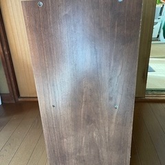 2段棚  縦置き横置き可 茶色 組み立て済の画像