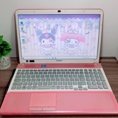 激レア♡マイメロちゃんみたいなi5&SSDのかわいいノートパソコンno.278