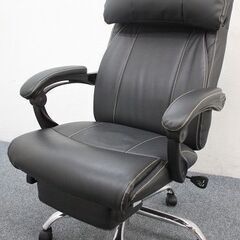 ニトリ リクライニングワークチェア アクリス PVC オフィスチェア 椅子   中古家具 店頭引取歓迎 R4773)