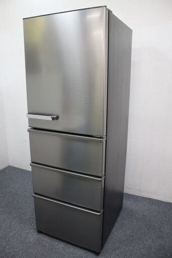 アクア 4ドア冷凍冷蔵庫 自動製氷 430L AQR-V43K(S)チタニウムシルバー 2021年製 AQUA  中古家電 店頭引取歓迎 R4795)