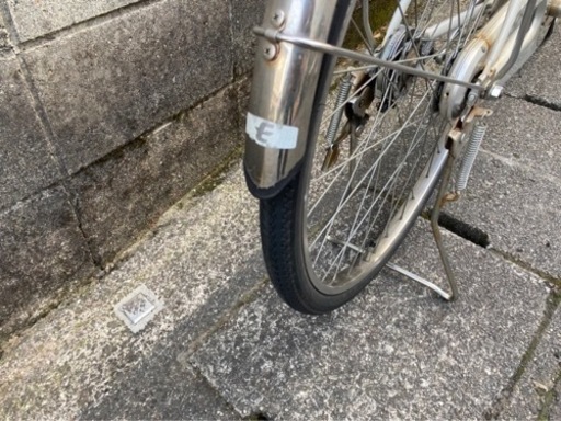 【整備済自転車】26インチ　ブリヂストン製　オートライト、変速なし　前後タイヤ、カゴ、グリップ、鍵新品❗️若林自転車　膳所SALE❗️