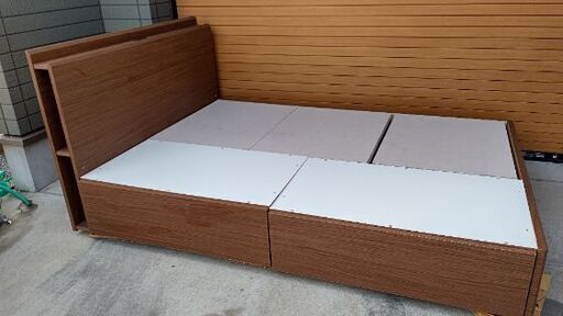 ニトリ 引出し収納付きダブルベッド フレーム