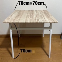 【美品】ダイニングテーブルチェアセット2人用の画像