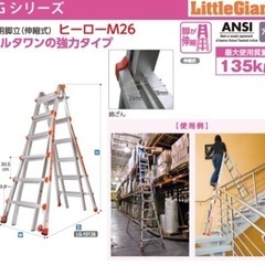 長谷川工業（株）アルミ合金製伸縮式はしご兼脚立の画像