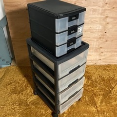 ● プラの収納ケース2つセット