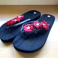 レア！！花のサンダル 新品未使用品