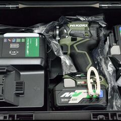 未使用 Hikoki WH36DC 2XPGS 緑 フォレストグリーン マルチボルト 2XPS 36V インパクトドライバー (2XP Bluetooth搭載バッテリー)