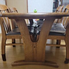 【光家具】ダイニングセット：テーブル&椅子４脚　の画像