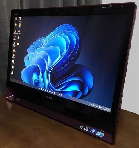 【売約済１】【爆速カスタム & 最新Win11 & 最新Office2021Pro】4コア 8G 新品SSD 24インチ 3波TVx2 HDMI BT 一体型VAIO改 ★ 保証付安整備済み ＆ 大迫力24インチワイドフルHD ★ ブルーレイ Wifi Webカメラ Office＆Adobe 管VPCL11210