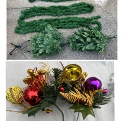 【相談中】電飾付クリスマスツリー（約137センチ）&オーナメントの画像