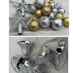 【相談中】電飾付クリスマスツリー（約137センチ）&オーナメントの画像