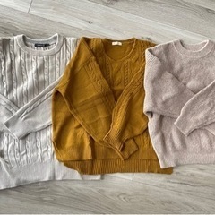 【未使用・中古】あったかセーター 透かし編みニット