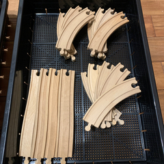 木製レールセット（取引中）の画像