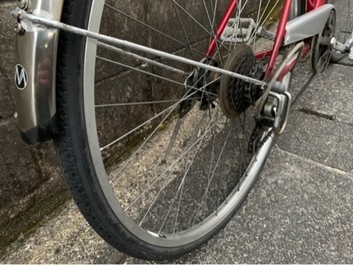 【整備済自転車】27インチ6段変速LEDオートライト付　美品❗️若林自転車　膳所SALE❗️
