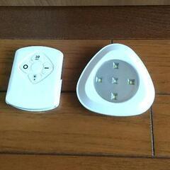 値下げ『LEDライト３個』リモコン付き、未使用の画像